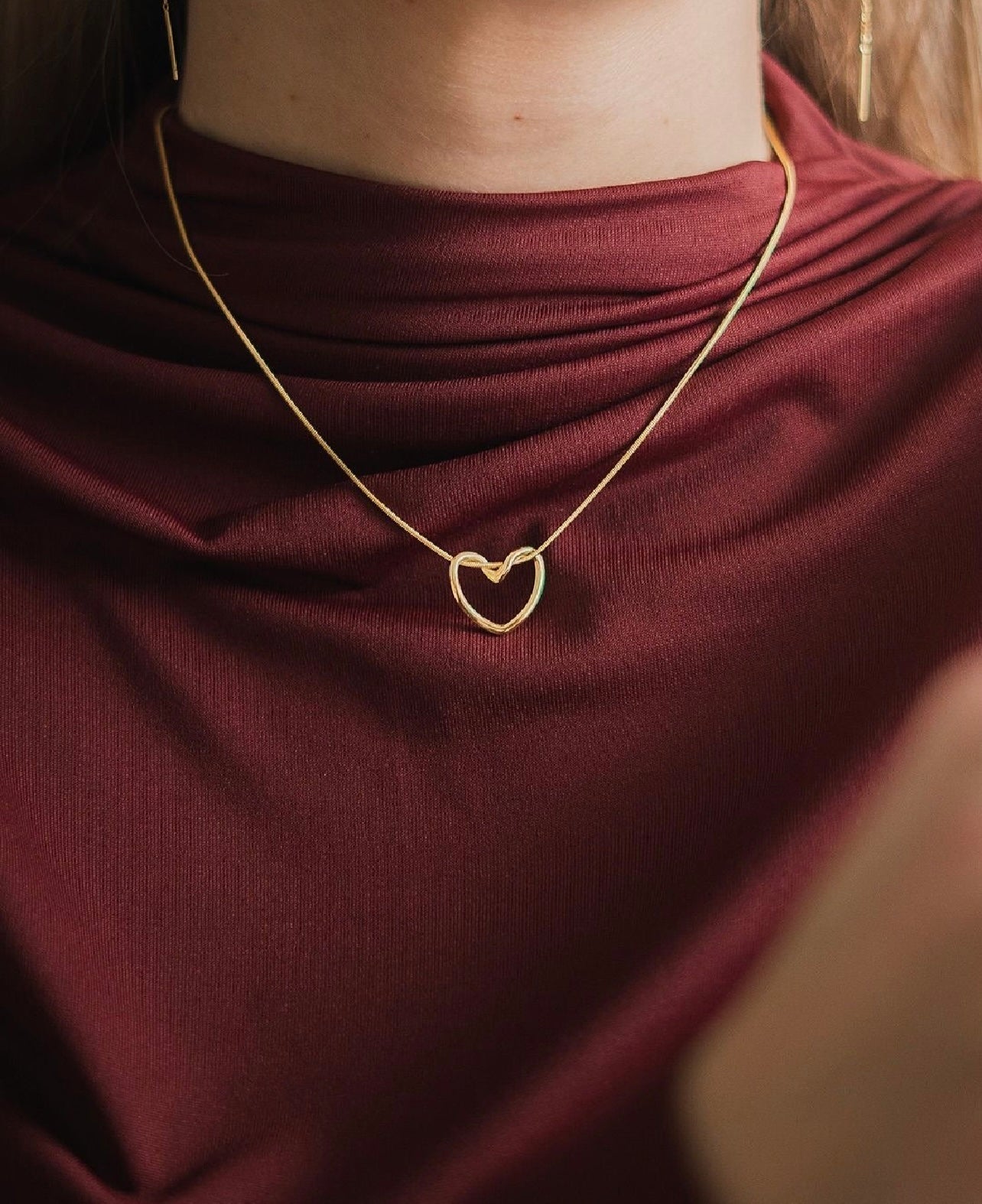 Hallow Heart Necklace