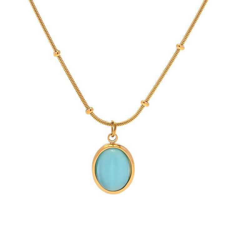 Turquoise Halo Necklace