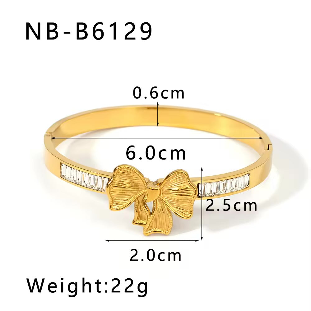 Ribbon Bow Bangle