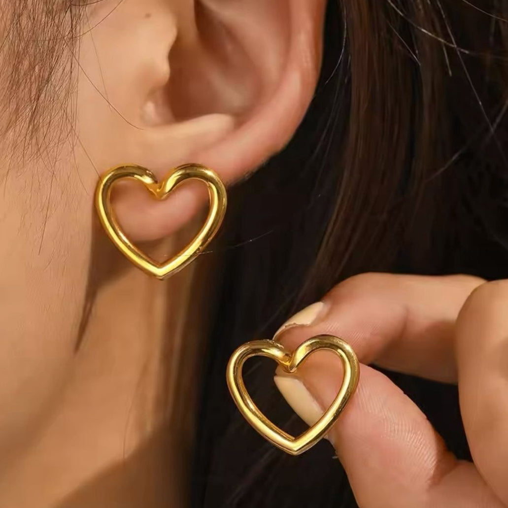 Halo Heart earrings