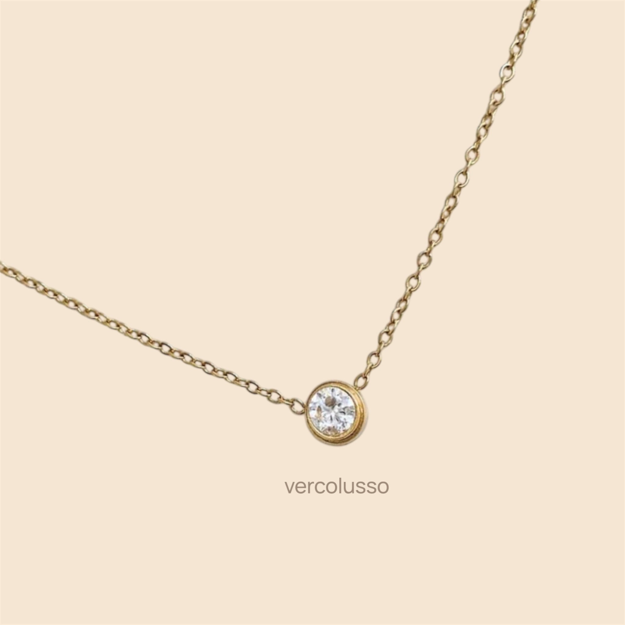 Zircon Diamond Pendant