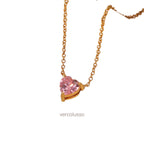 Pink Diamond Heart Necklace